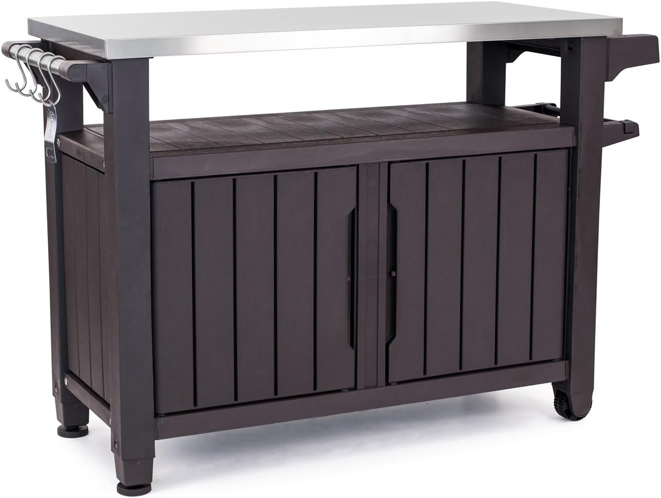 Outdoor Rolling Table Cart – Portable Kitchen Island