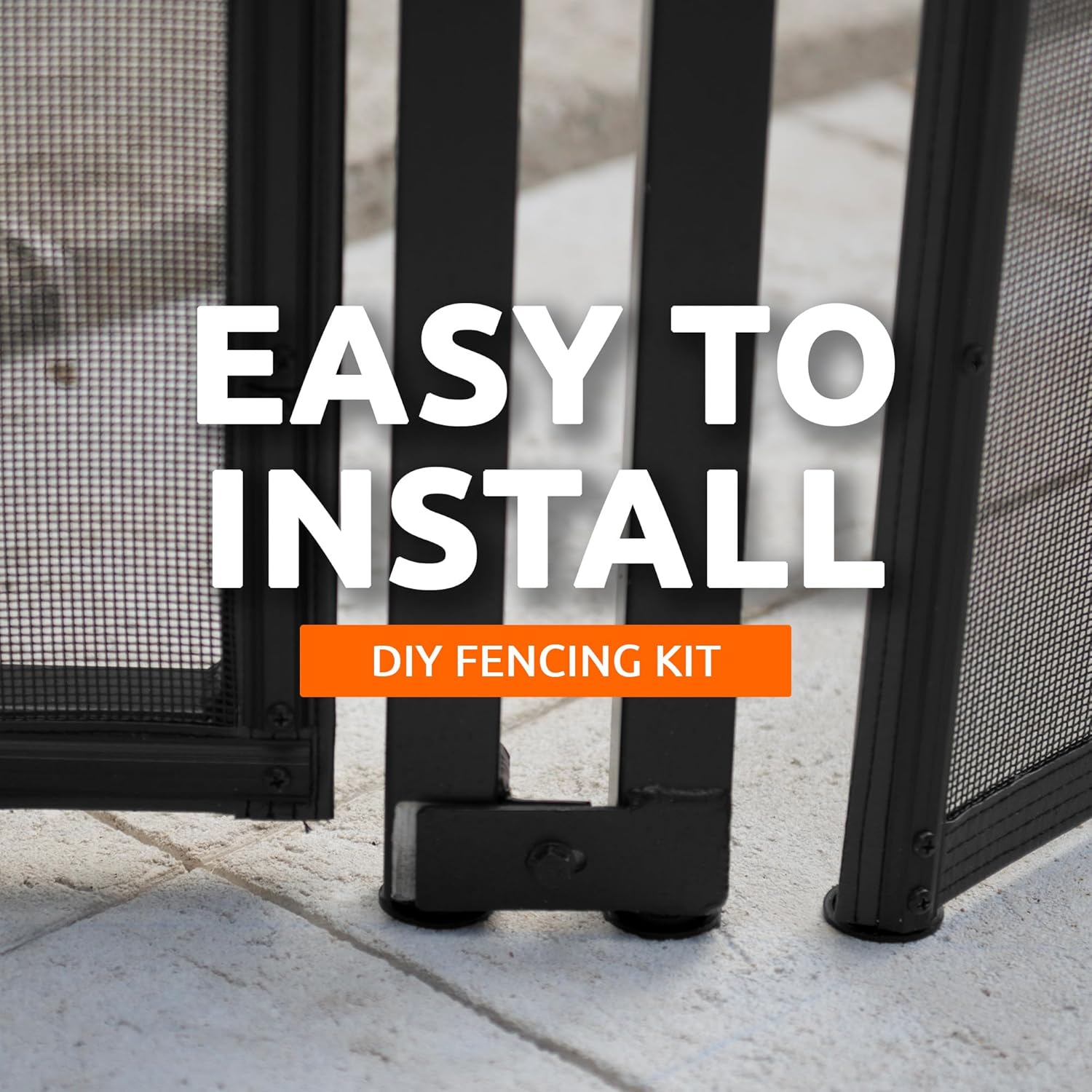 Pool Fence DIY Self-Closing Gate Kit – Black