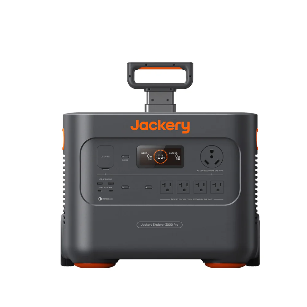 Jackery Explorer 3000 Pro Portable Power Station – 3024Wh Lithium-ion Battery, 3000W Output, Ultra-Fast Solar Charging