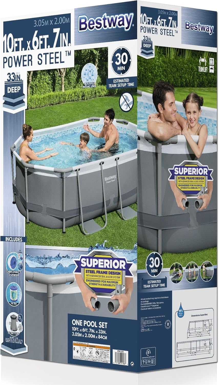 Bestway Oval Above Ground Pool Set (10' x 6'7