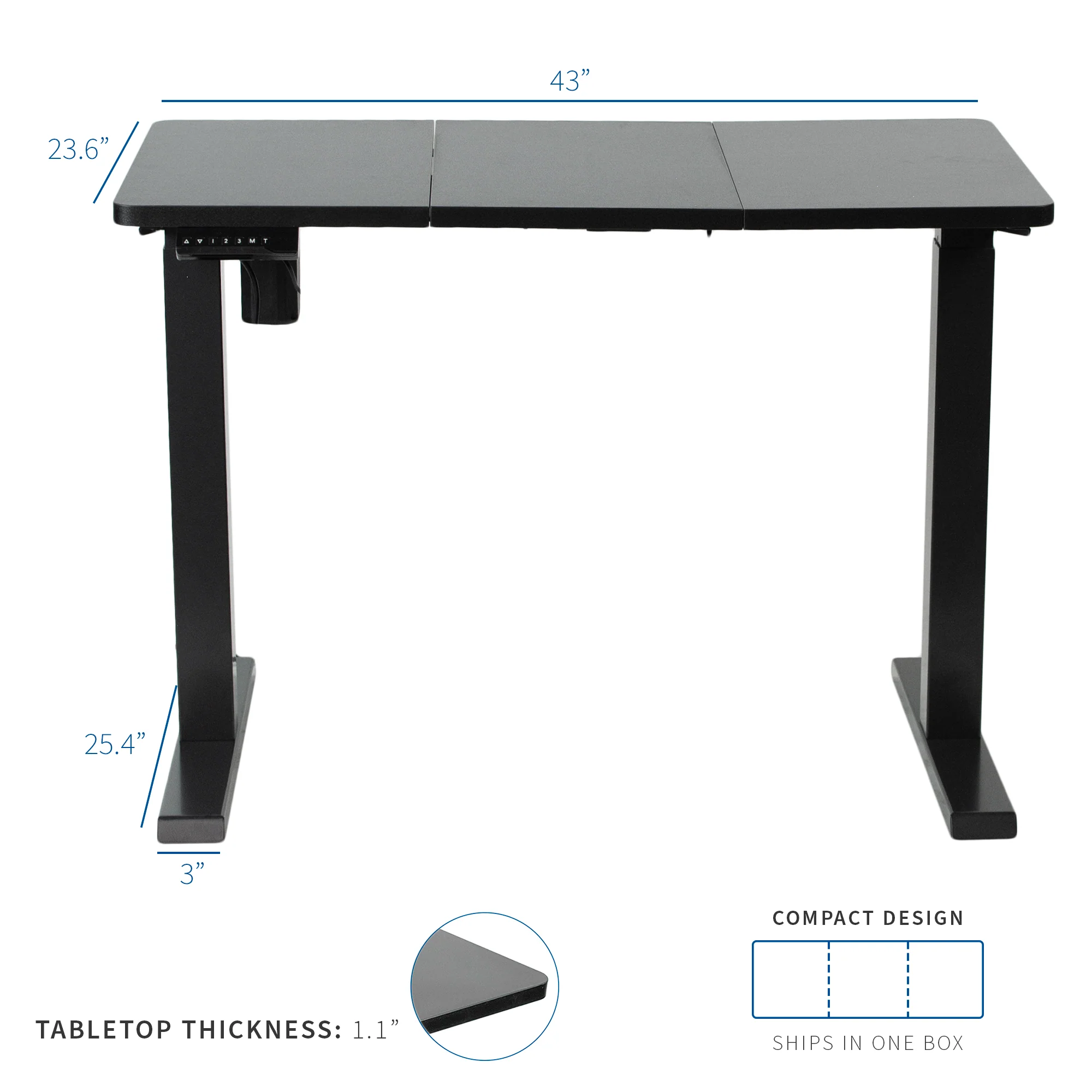 Electric Height-Adjustable Desk – Ergonomic Sit-Stand Workstation for Improved Comfort & Productivity