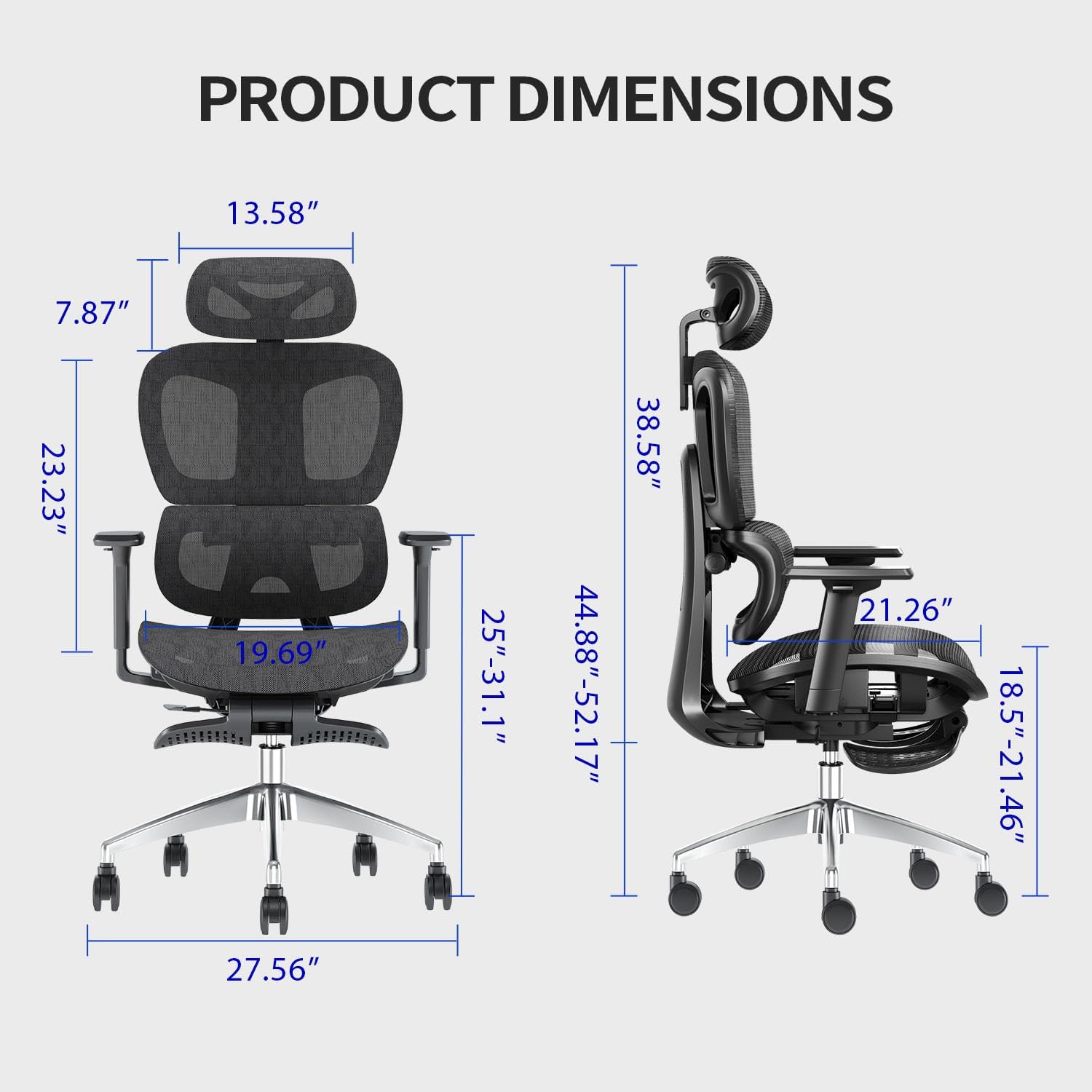 Ergonomic Mesh Office Chair with Adjustable Armrest