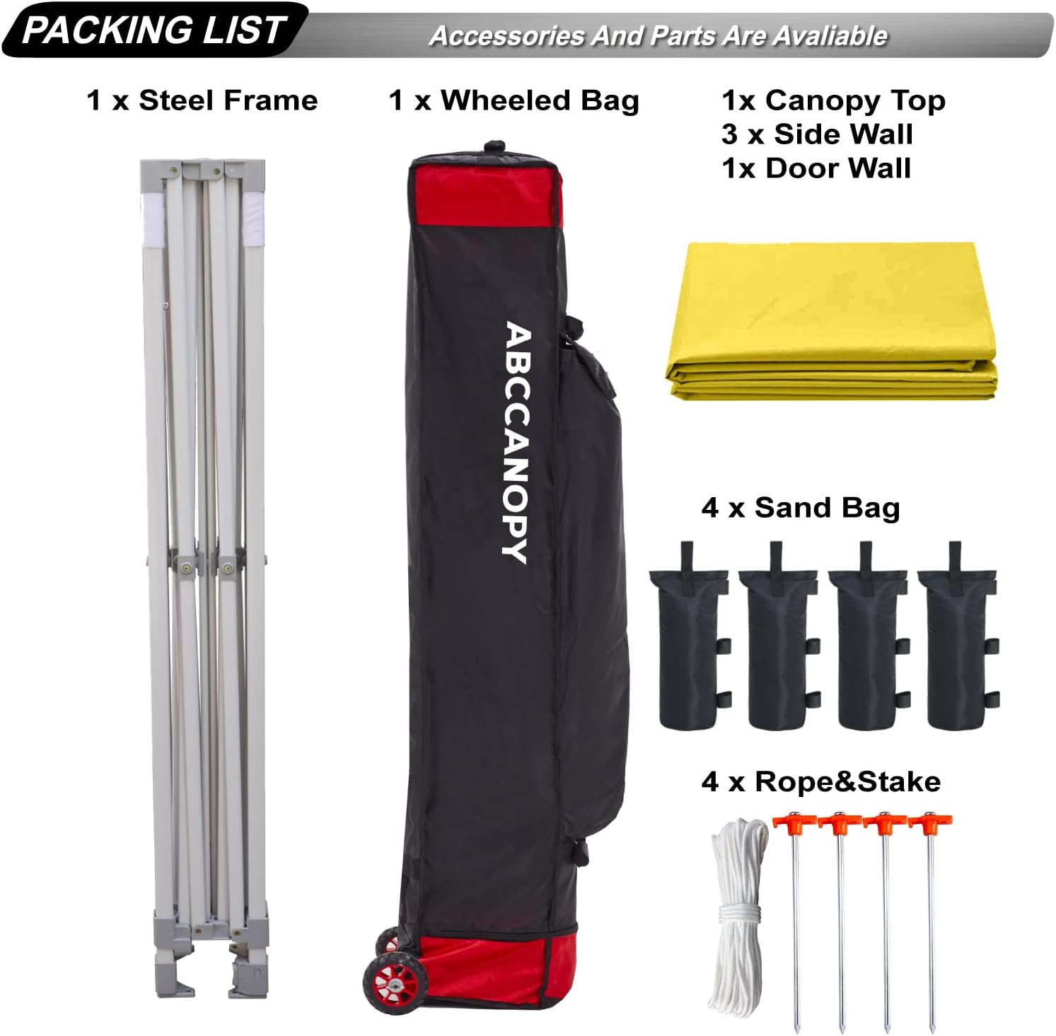 Easy Pop Up Canopy Tent 10×10 with Sidewalls