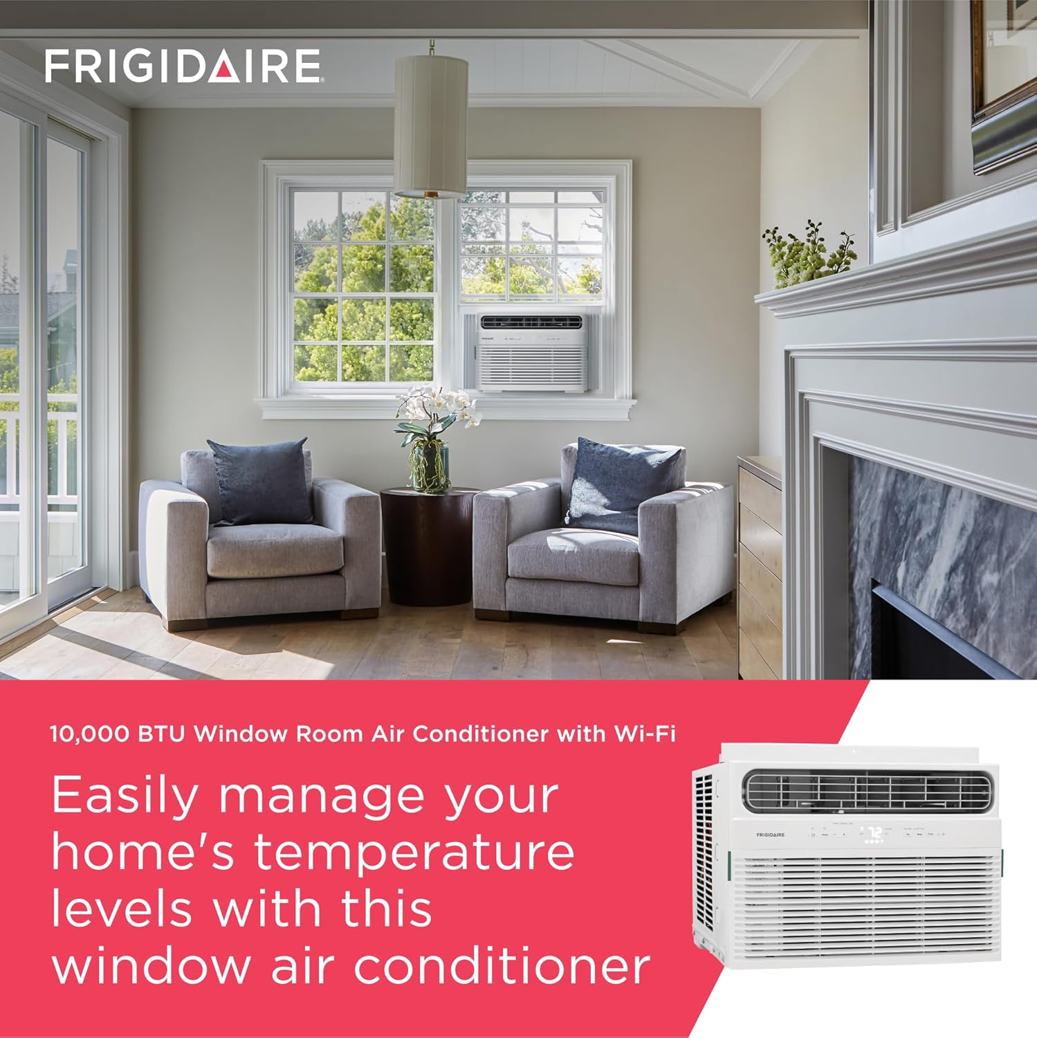8,000 BTU Smart Wi-Fi Window Air Conditioner