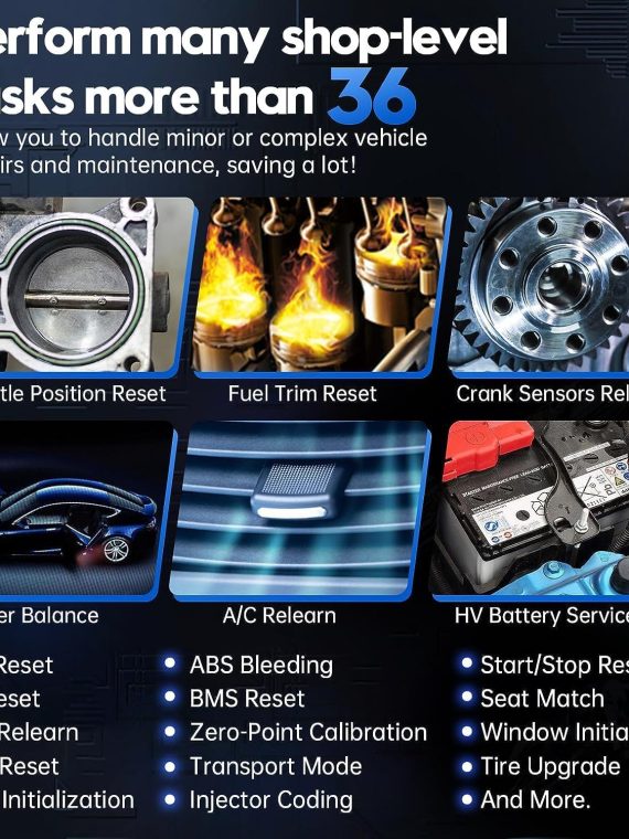 MS909 Automotive Scanner with ECU Coding, Active Tests, All System Scan, 36+ Resets, Android 10, 3-Year Updates