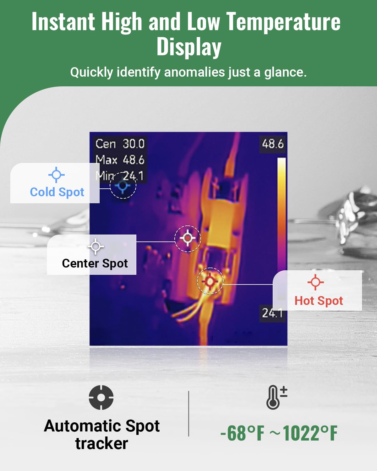 2026 Thermal Camera, Super Resolution 240 x 240, Thermal Imaging Camera with Laser Pointer, 96 x 96 IR Resolution, 25 HZ Infrared Camera,-4°F to 1022°F, 50°FOV, 8h Battery Life Thermal Imager