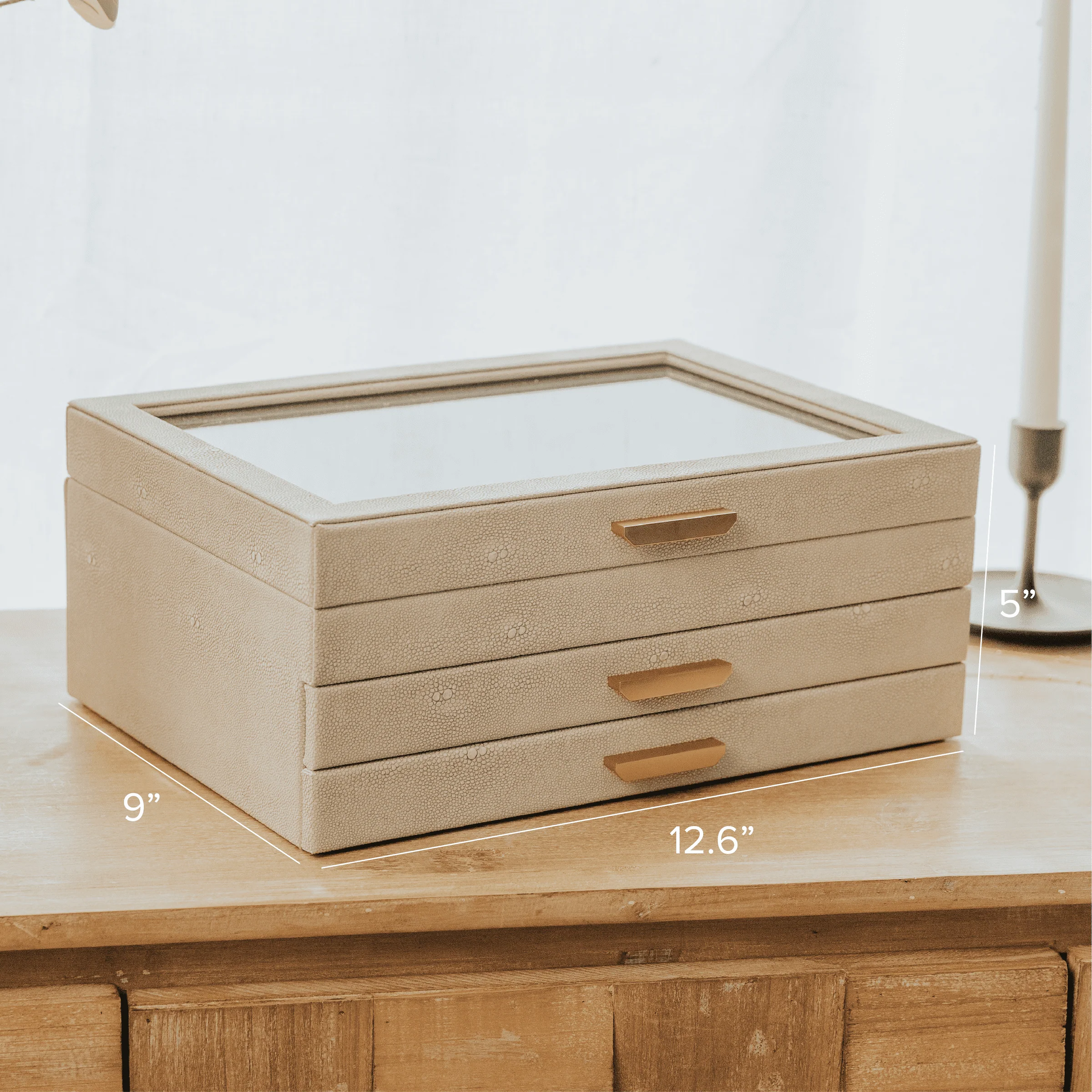 Sasha Large Jewelry Box