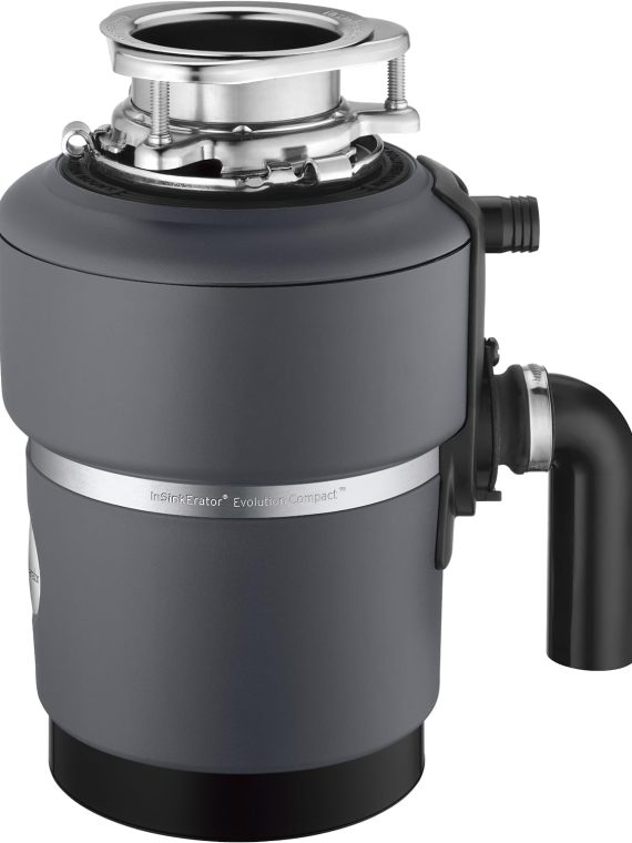 EVOLUTION 0.75HP 3/4 HP, Advanced Series EZ Connect Continuous Feed Food Waste Garbage Disposal, Gray – Advanced Series with EZ Connect
