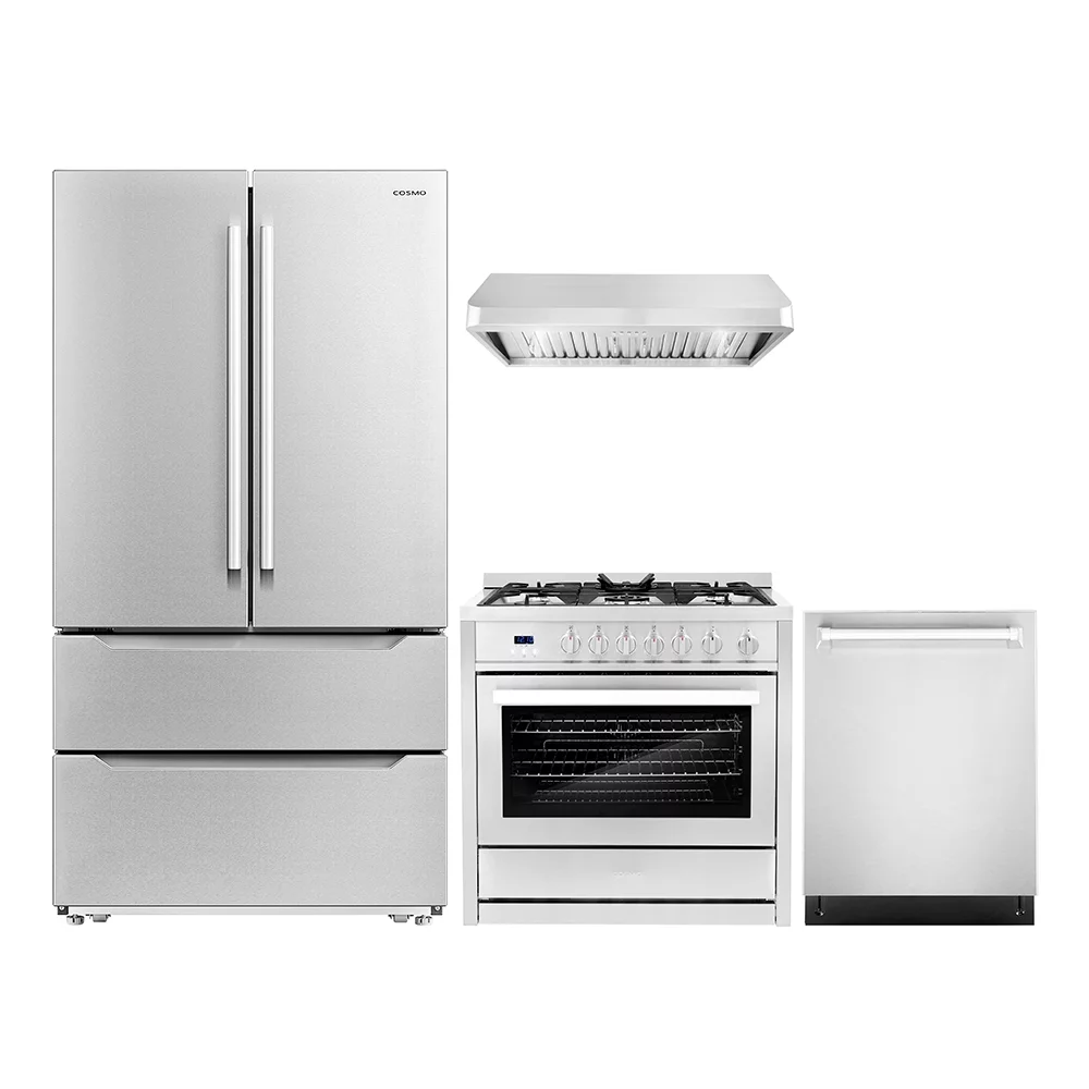 2026 Cosmo 4 Piece Kitchen Appliance Package with 36
