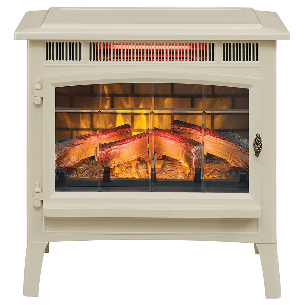 2026 Duraflame 3D Cream Infrared Electric Fireplace Stove with Remote Control - DFI-5010-04