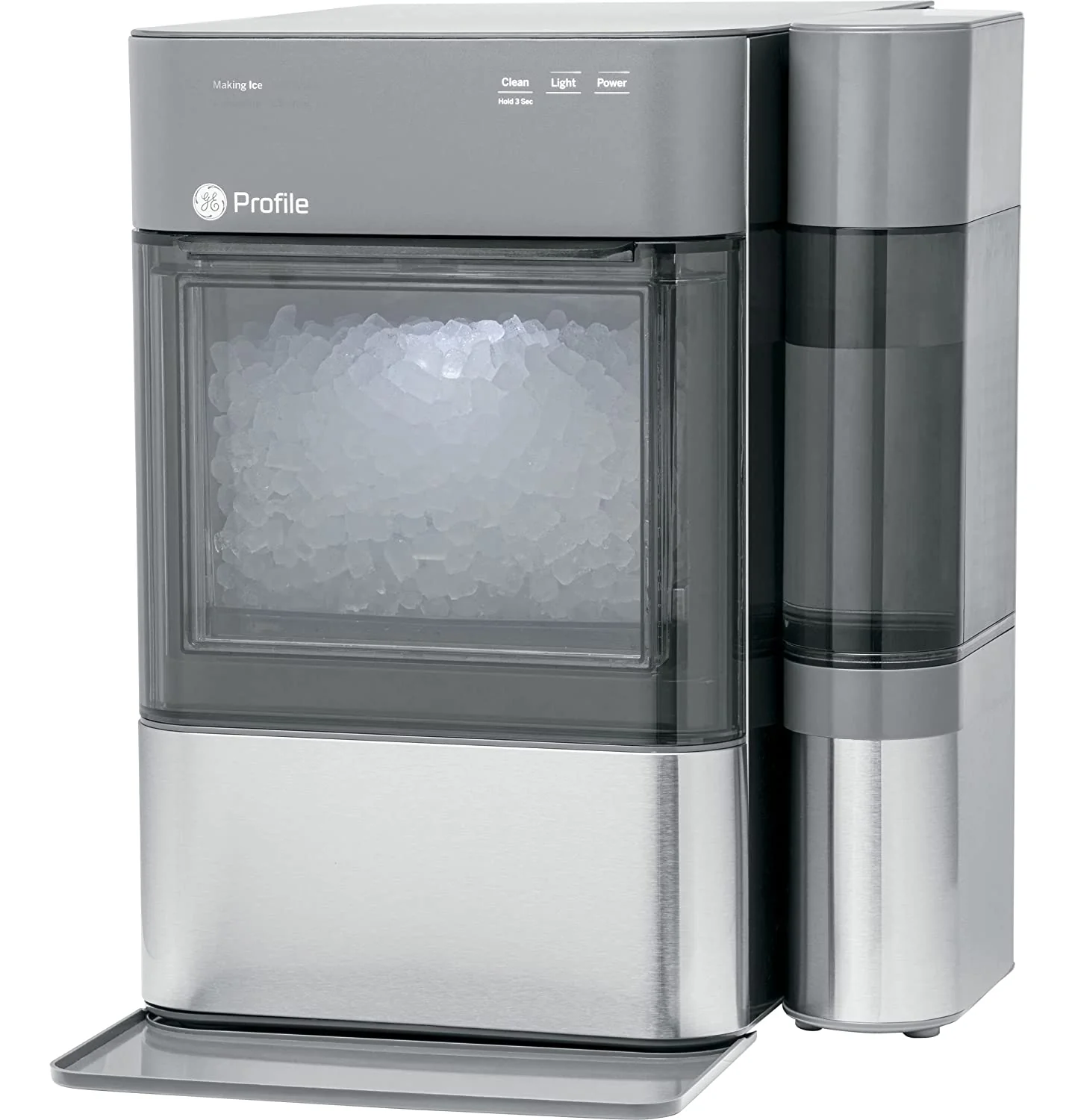 2026 Countertop Nugget Ice Maker | Ice Machine with WiFi Connectivity | Smart Home Kitchen Essentials | Black Stainless