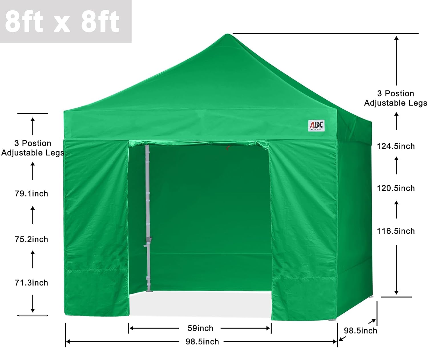 Easy Pop Up Canopy Tent 10×10 with Sidewalls