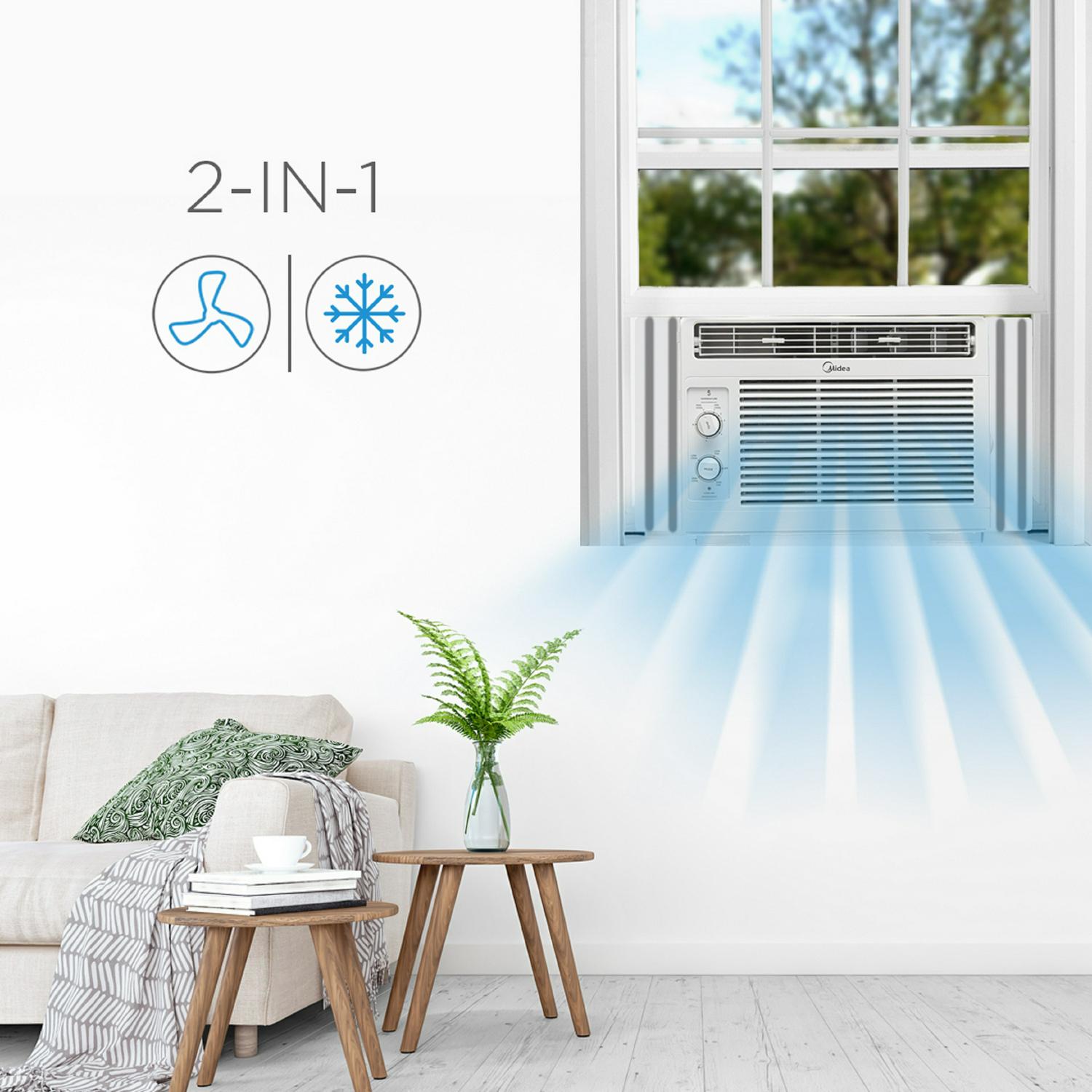 Midea 5,000 BTU 115V Mechanical Window Air Conditioner