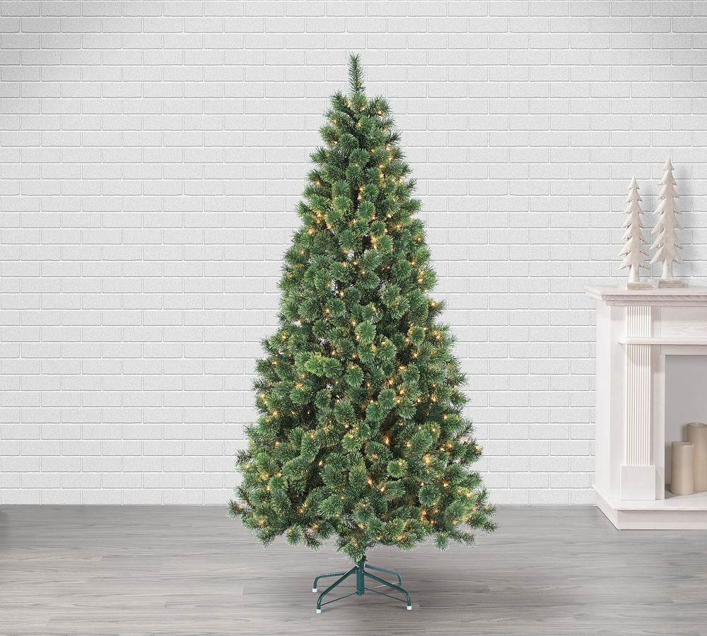 Lit Deluxe Cashmere Pine Faux Christmas Tree  sgtnighsdesigns
