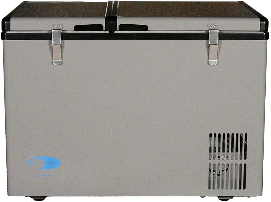 FM-65G 65 Quart Portable Refrigerator and Deep, AC 110V/ DC 12V, Real Chest Freezer for Car, Home, Camping, and RV with-8°F to 50°F Temperature Range, Gray, One Size