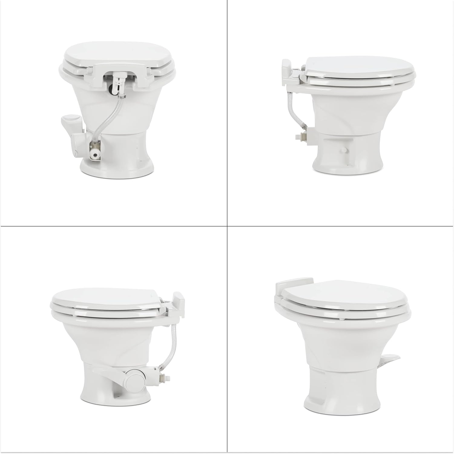 320 Series Standard Height RV Toilet – White
