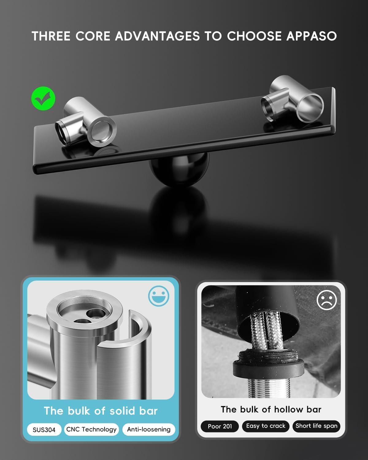 Black Touchless Kitchen Faucet with Soap Dispenser, Motion Sensor Activated Hands-Free Automatic Faucet for Sink with Pull Down Sprayer, Single Handle Smart Faucets for Kitchen Sink