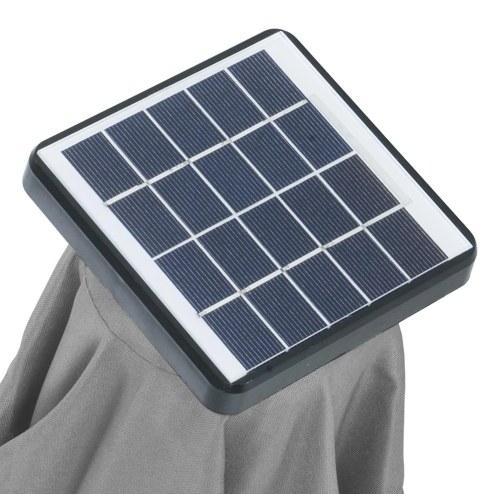 2026 Azuma 3m Square Parasol Solar LED Lights Offset Garden Canopy