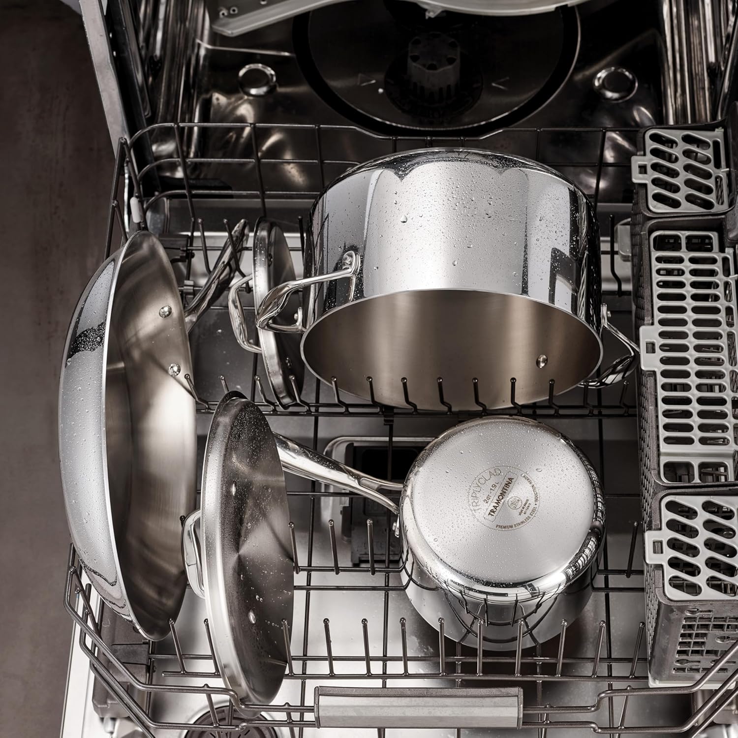 Tri-Ply Clad Stainless Steel 12-Piece Cookware Set