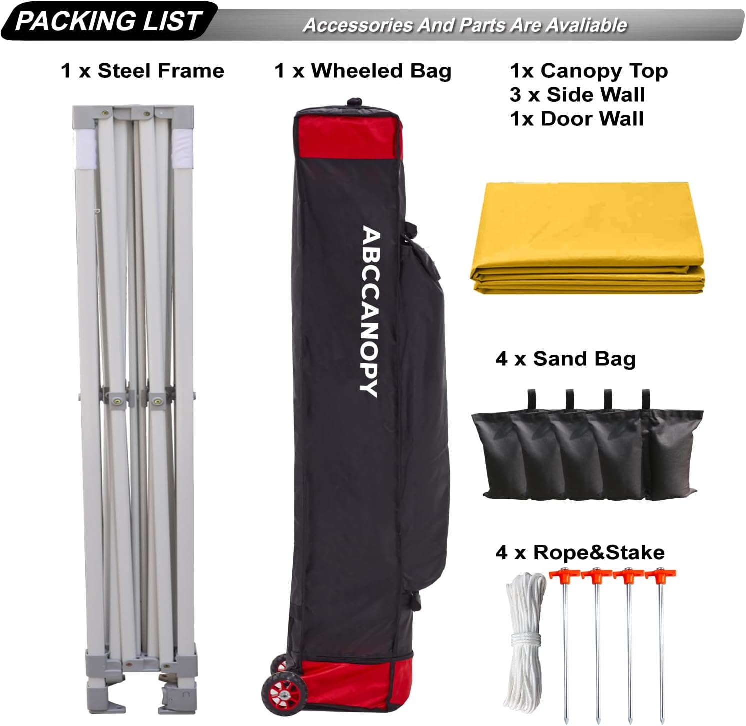 Easy Pop Up Canopy Tent 10×10 with Sidewalls