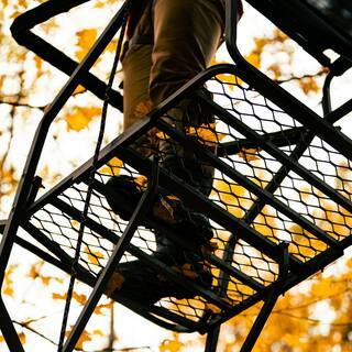 2026 Jumbo Jack Ladder Stand RE658 – Adjustable Shooting Rail, Large Platform, Mesh Seat