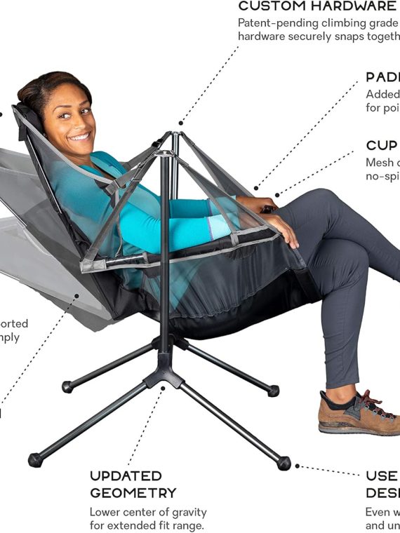 Equipment Stargaze Reclining Luxury Camping Chair, Oxide – Graphite/Smoke