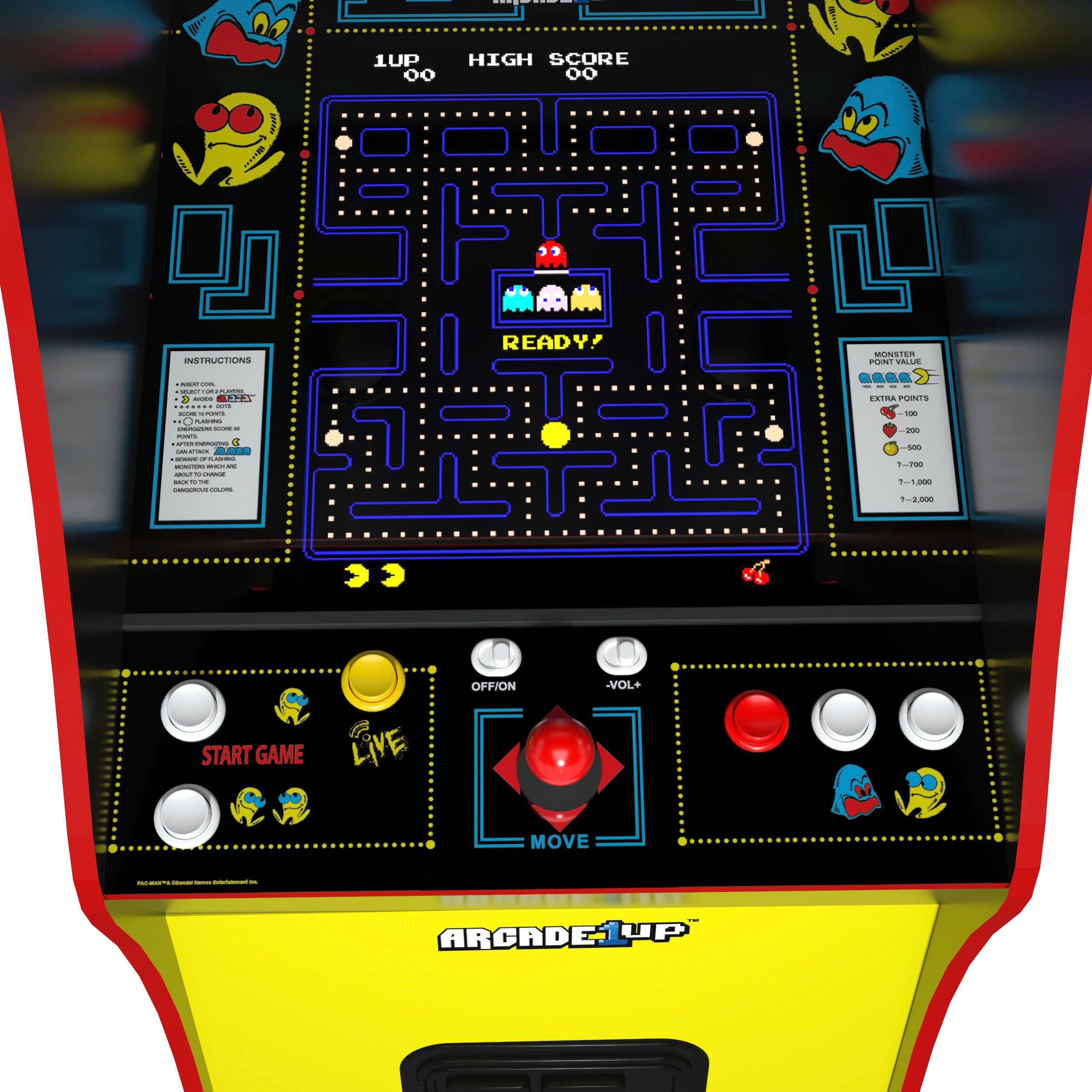Arcade1Up – PAC-MAN Deluxe Arcade Machine – Yellow