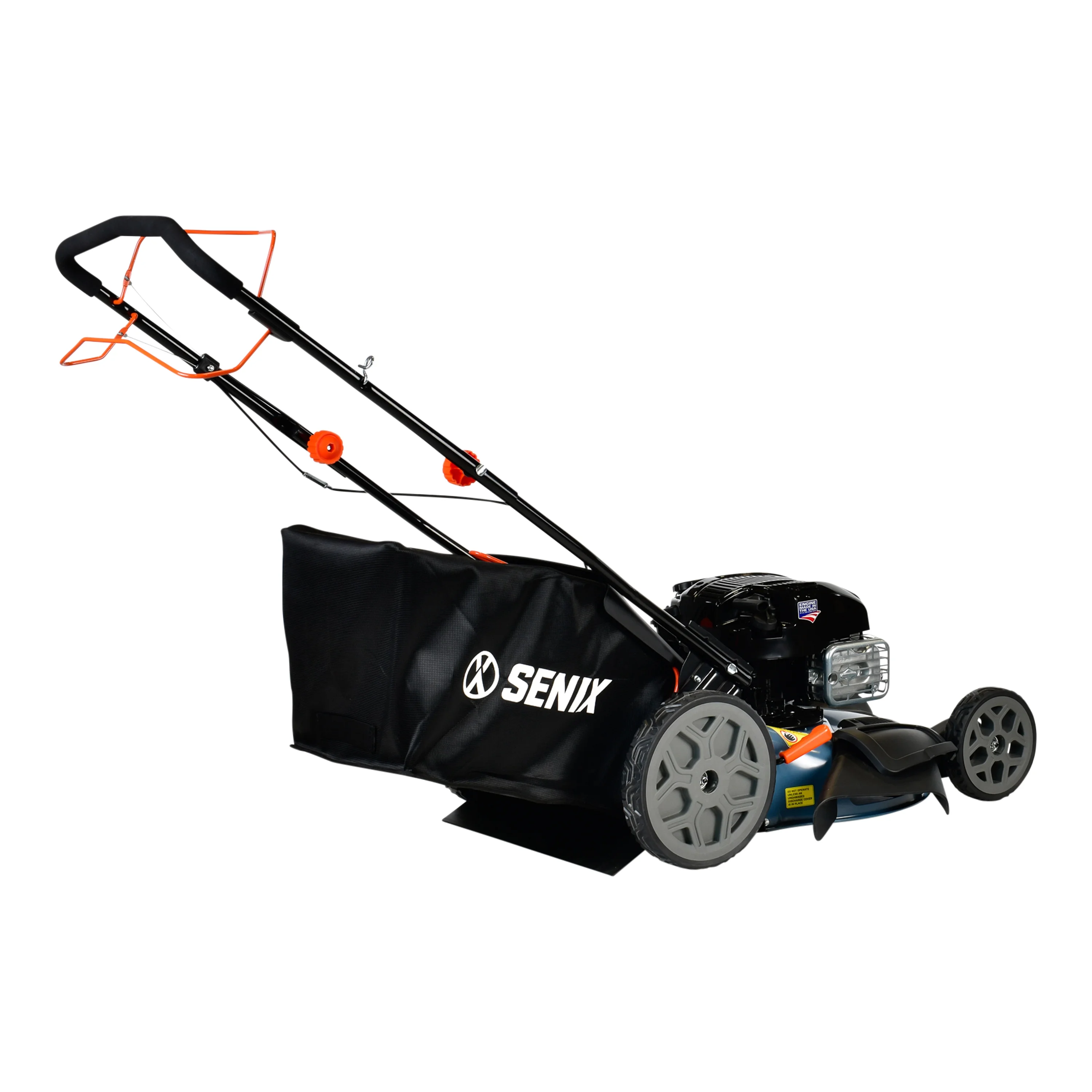 2026 SENIX 22-Inch 163 cc 4-Cycle Gas Powered RWD Self-Propelled Lawn Mower, 3-In-1, 1-Step Start Auto Choke, Single Lever Height Adjustment, 11-In Rear Wheels, LSSG-H1