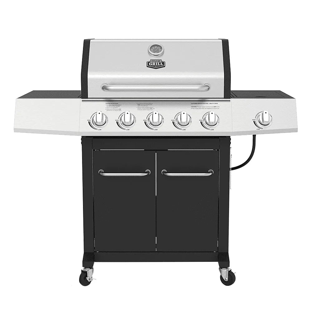 2026 Expert Grill 5-Burner Propane Gas Grill with Side Burner