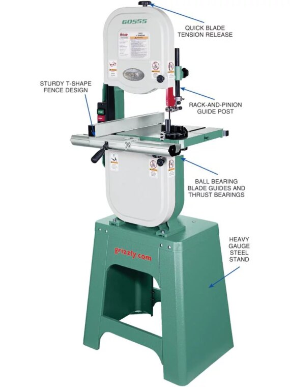 Grizzly G0555 The Ultimate 14-Inch Bandsaw