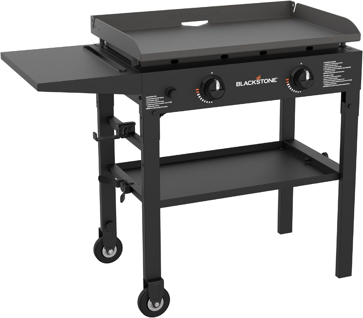 Flat Top Gas Grill Griddle 2 Burner Propane 28 Inch