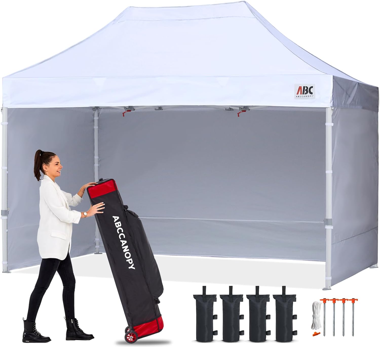 Easy Pop Up Canopy Tent 10×10 with Sidewalls