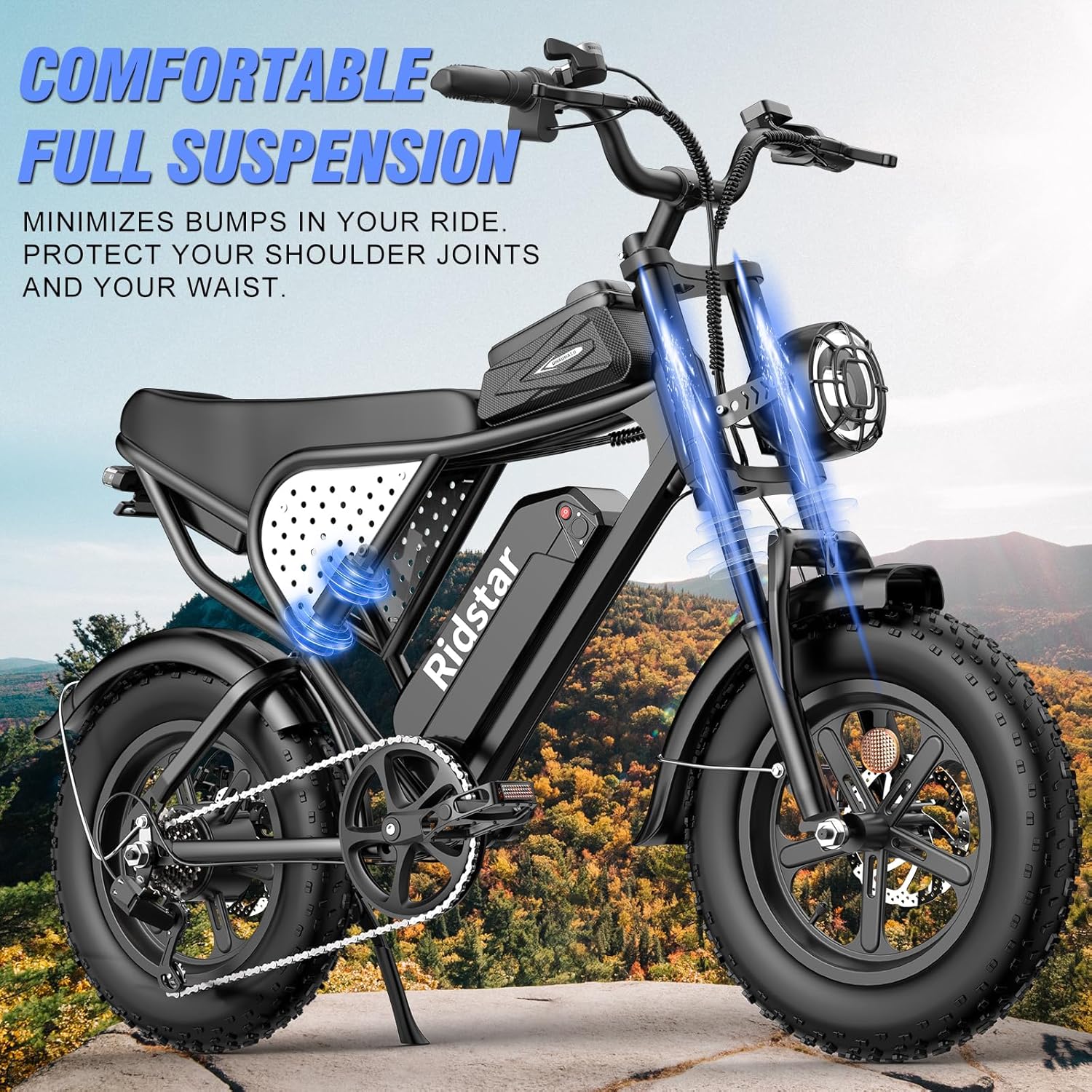 Electric Bike Q20, 2000W, 52V, 30-180 Miles