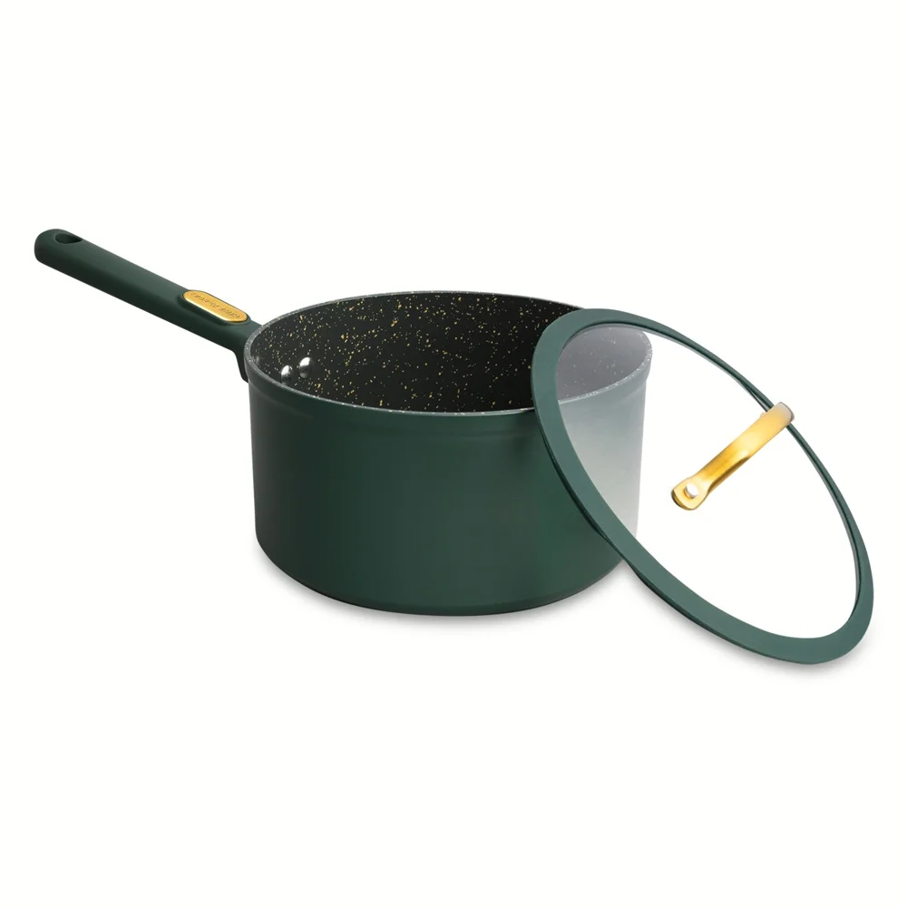 2026 Thyme & Table Non-Stick 12-Piece Granite Cookware Set, Hunter Green