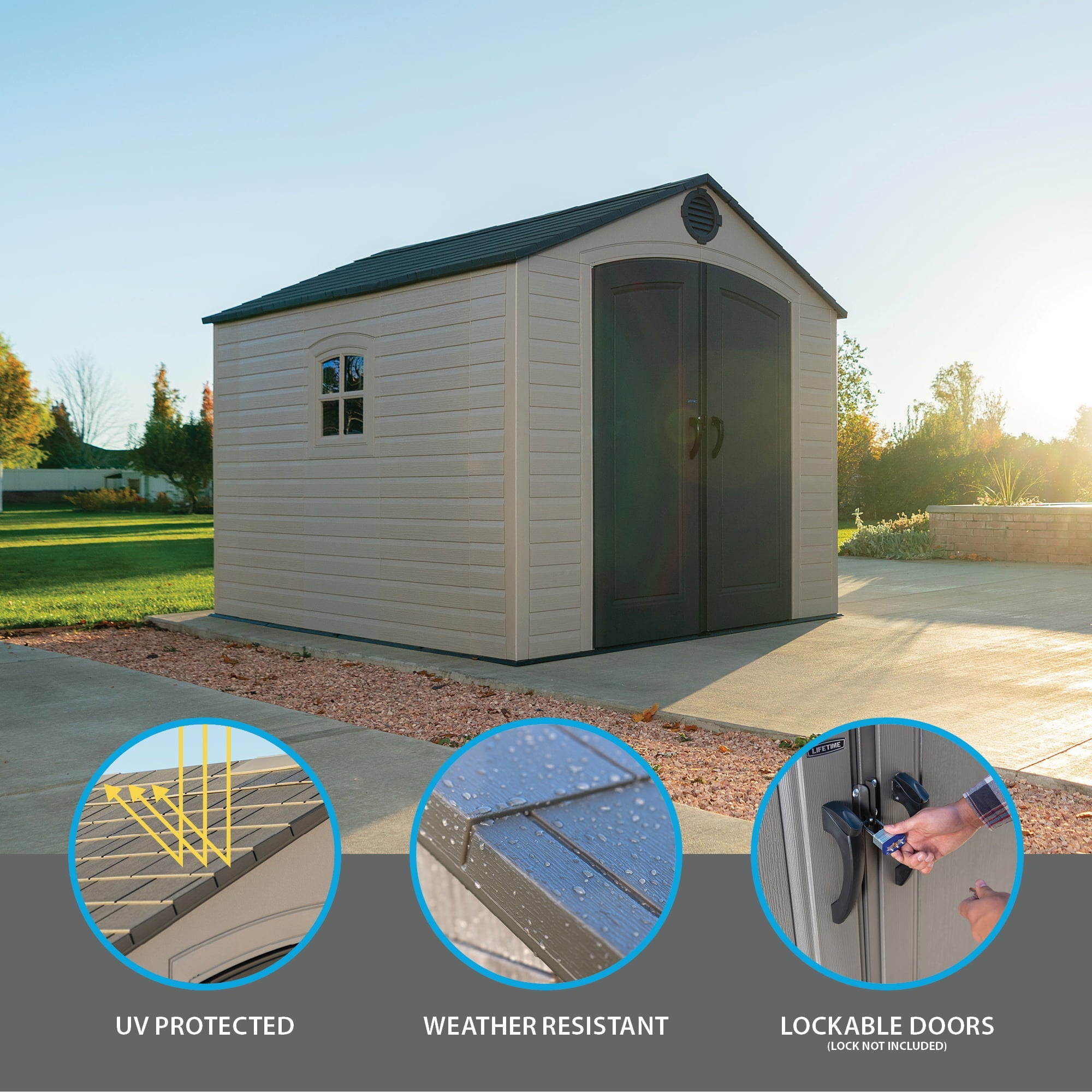 2026 Lifetime 8 Ft. x 10 Ft. Outdoor Storage Shed