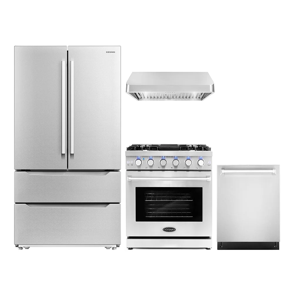2026 Cosmo 4 Piece Kitchen Appliance Package with 30