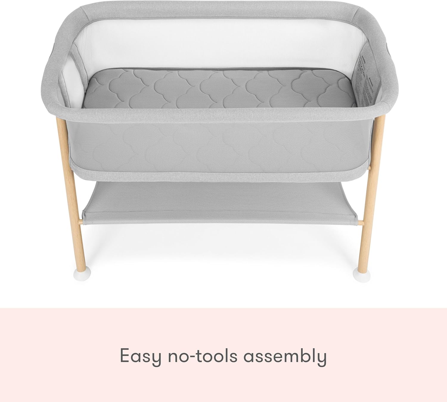 BABY Bassinet & Bedside Sleeper with Washable Mattress