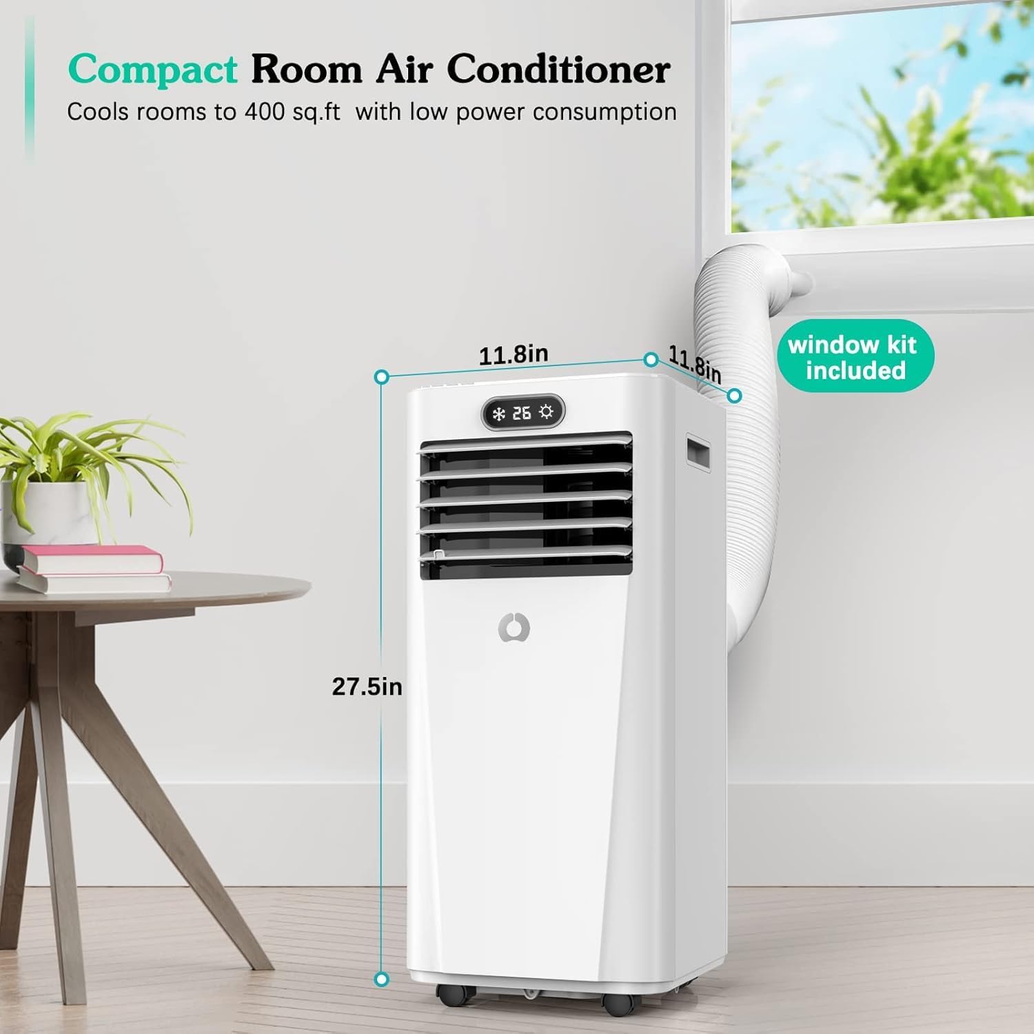 10000 BTU Portable Air Conditioner for 450 Sq. Ft.