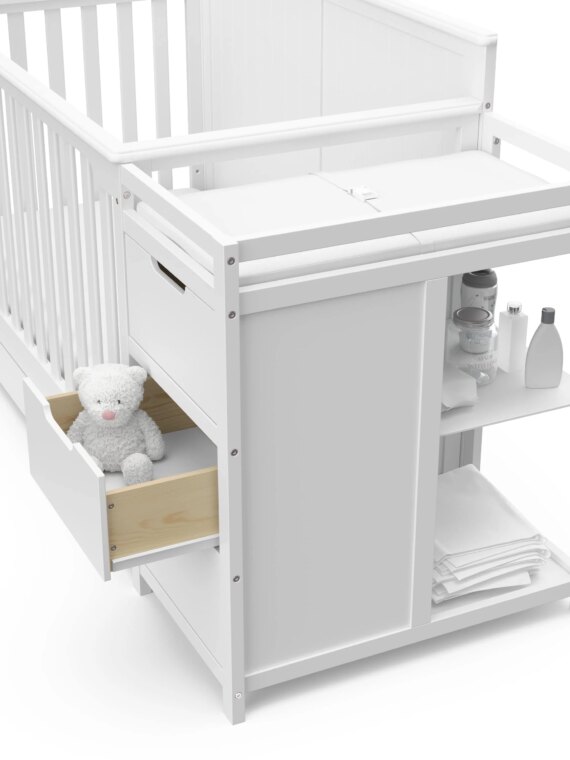 Graco Hadley 5-in-1 Convertible Crib and Changer with Drawer