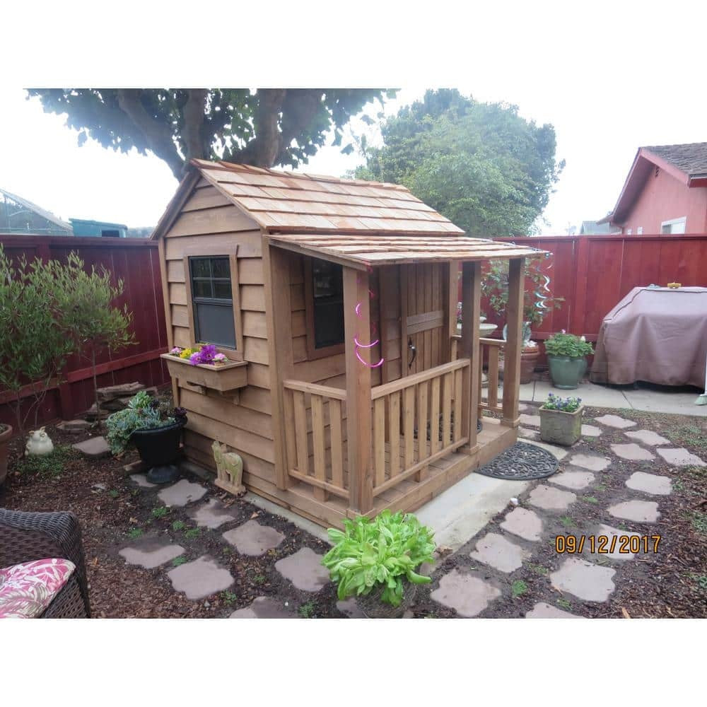 2026 Outdoor Living Today Little Squirt 6×6 ft. Cedar Playhouse with Windows and Dutch Door