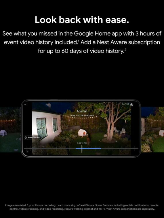 Google Nest Cam with Floodlight (Snow) Surveillance Camera