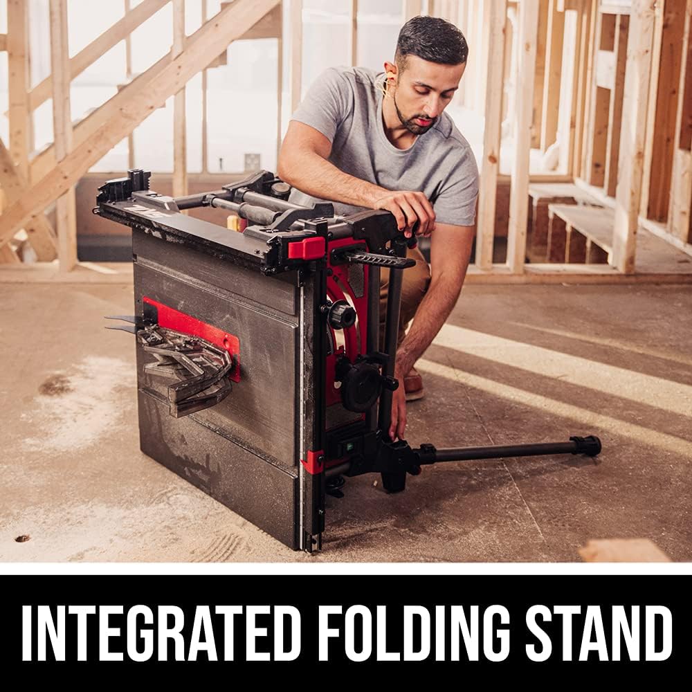15 Amp 10′′ Jobsite Table Saw with Folding Stand