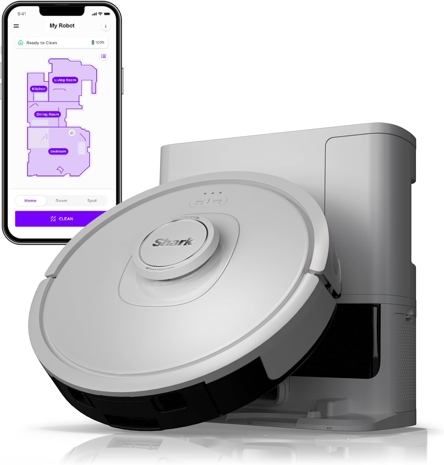 Iq Robot Vacuum – Bagless Self-Empty, Multi-Surface