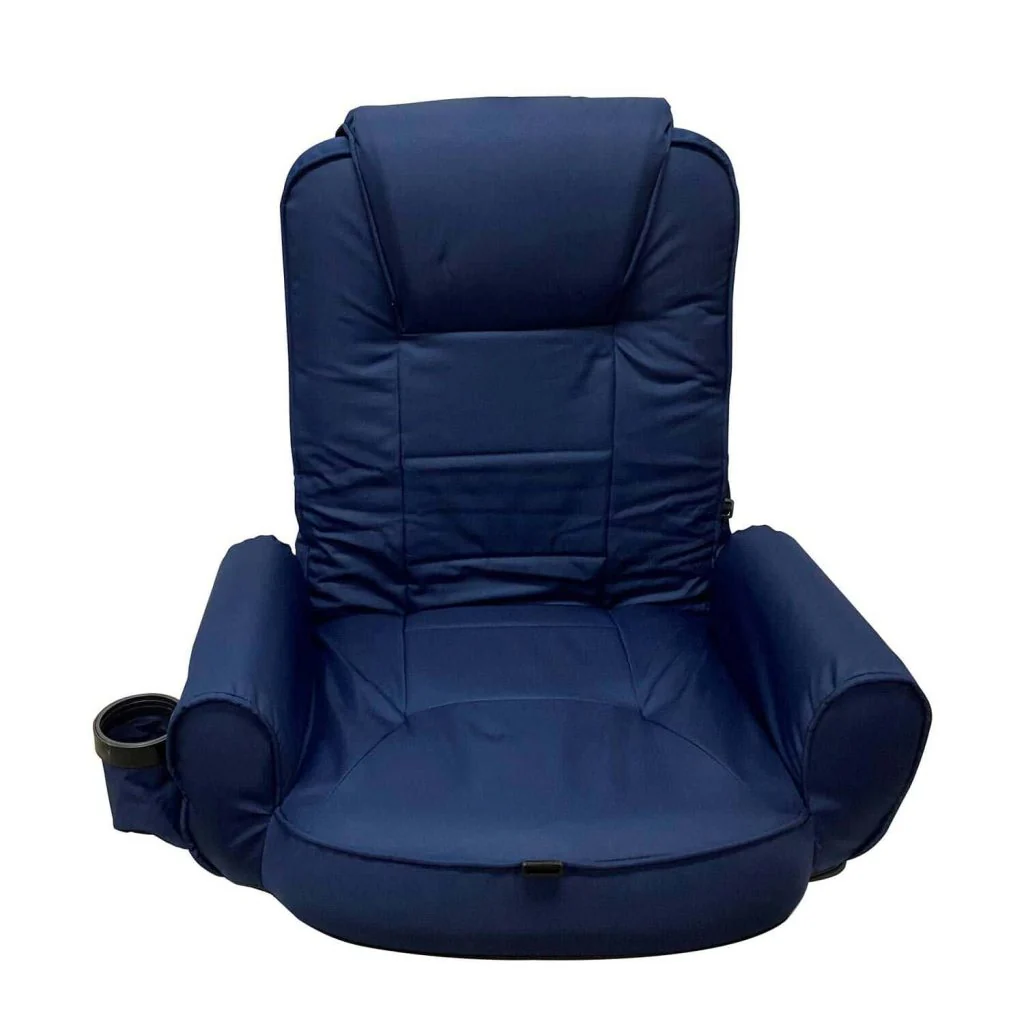 High-Back Portable Seat with Armrests & Pockets, UV-Resistant, Water-Repellent Fabric