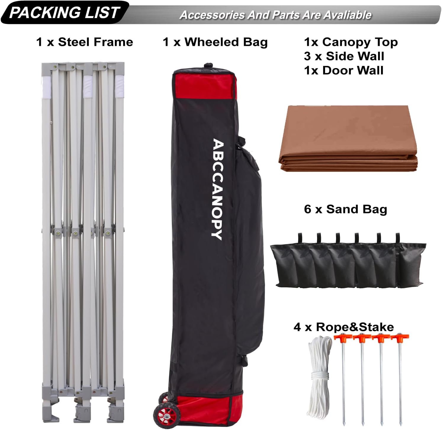 Easy Pop Up Canopy Tent 10×10 with Sidewalls