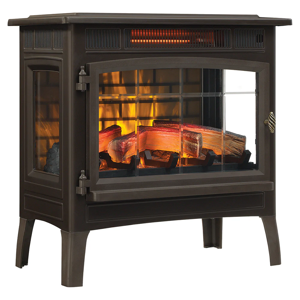 2026 Duraflame 3D Bronze Infrared Electric Fireplace Stove with Remote Control - DFI-5010-02