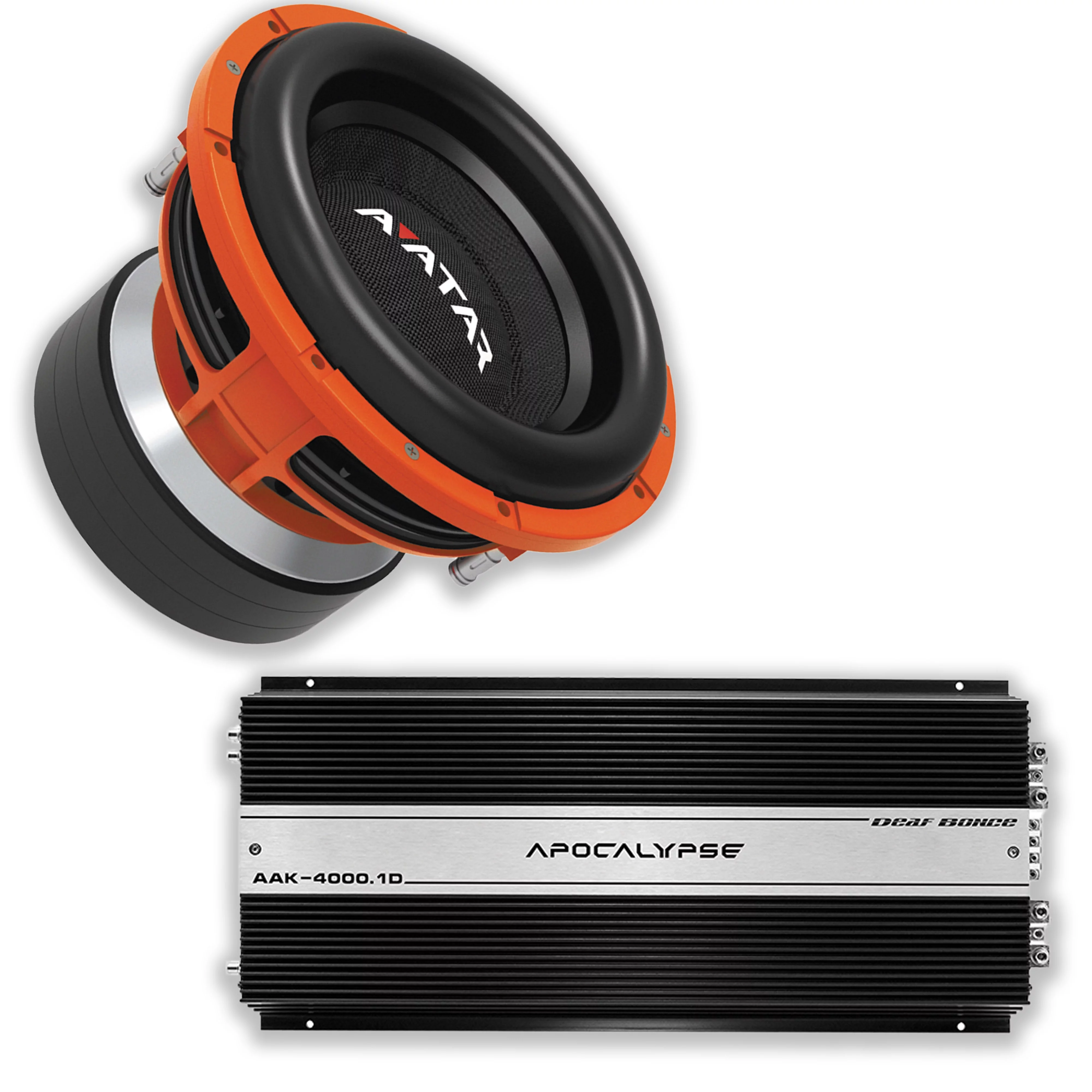 2026 Deaf Bonce Car Audio 12" 2Ohm Avatar Subwoofer STU-1246D2&Monoblock Amp Package