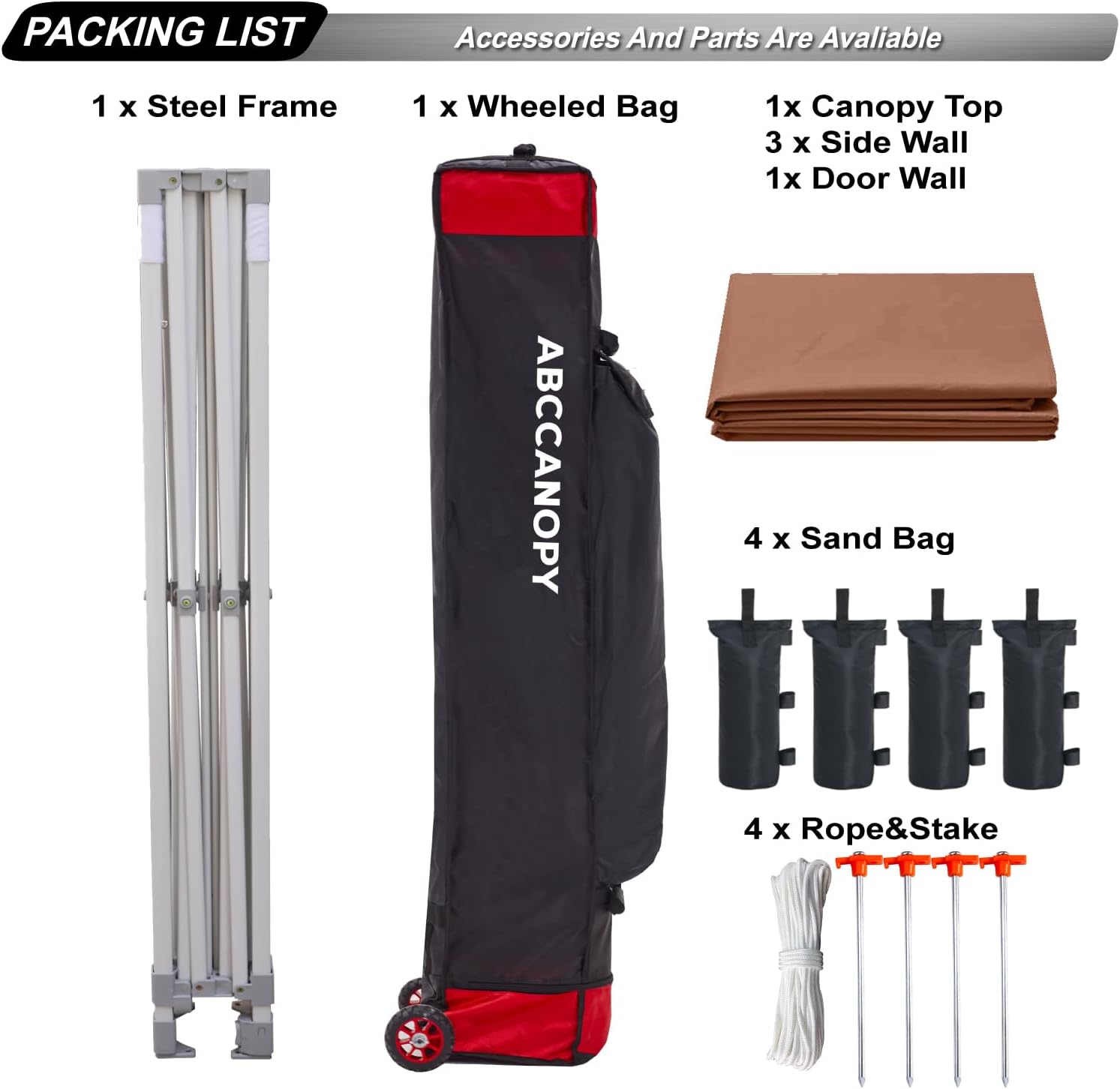 Easy Pop Up Canopy Tent 10×10 with Sidewalls