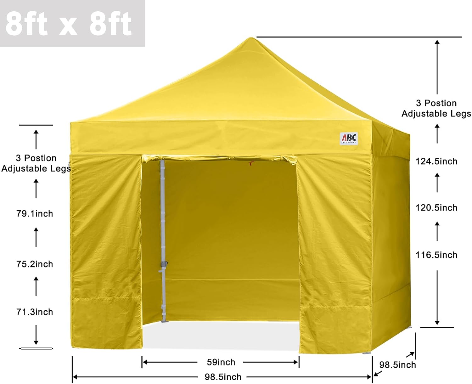 Easy Pop Up Canopy Tent 10×10 with Sidewalls