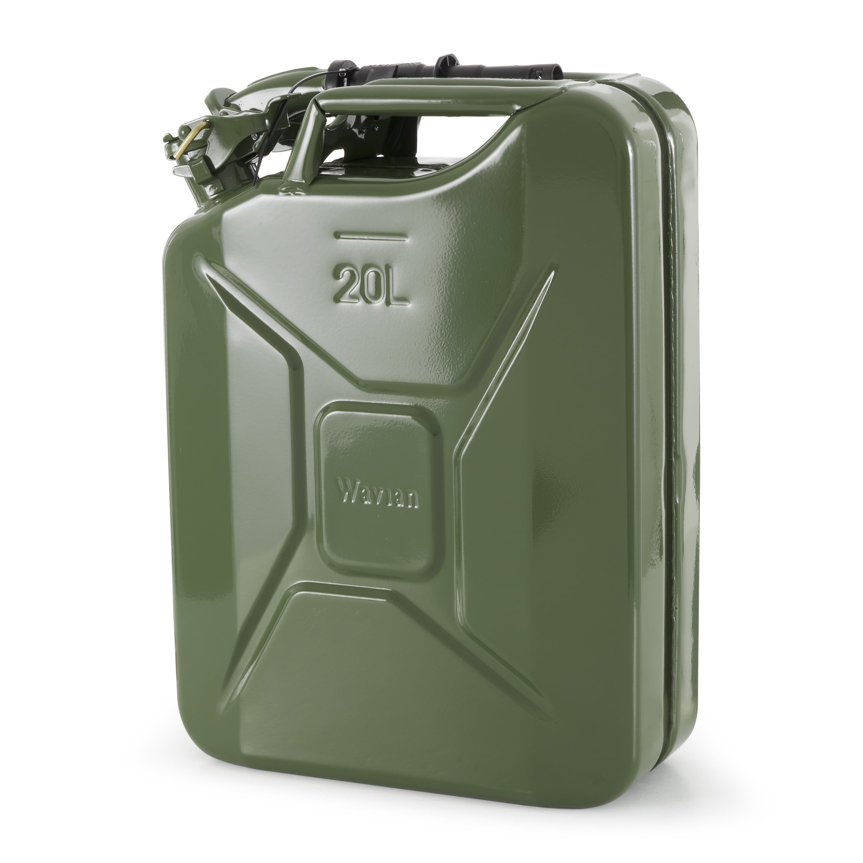 2026 Wavian 3008 5.3 Gallon 20 Liter Authentic CARB Jerry Can with Spout, Green
